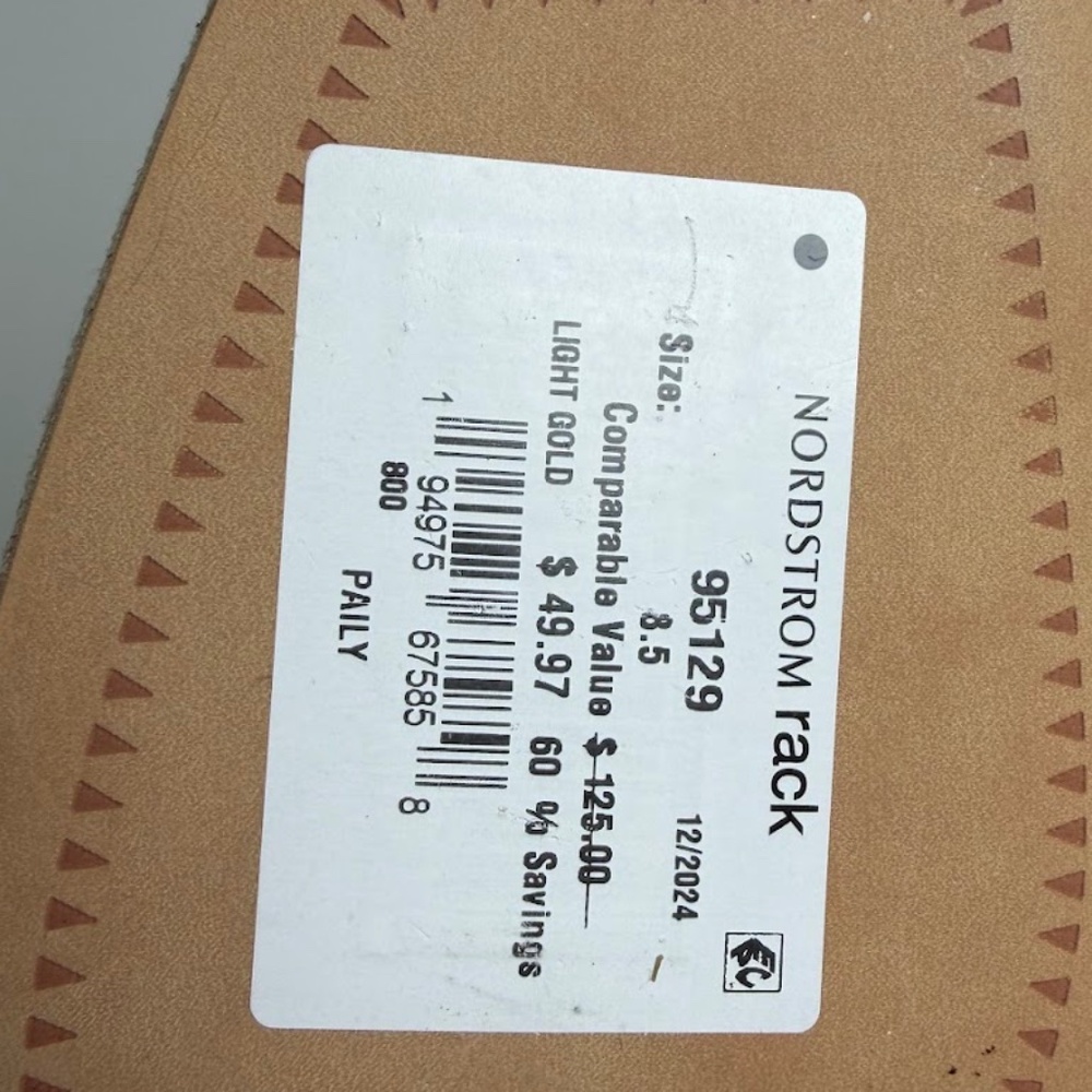 Dolce Vita Braided Heel Sandals Light Gold Womens 8.5 NWOT - Picture 6 of 6